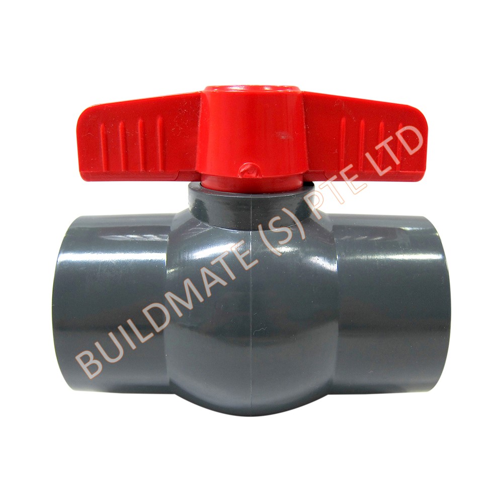Grey PVC Socket End Ball Valve Buildmate